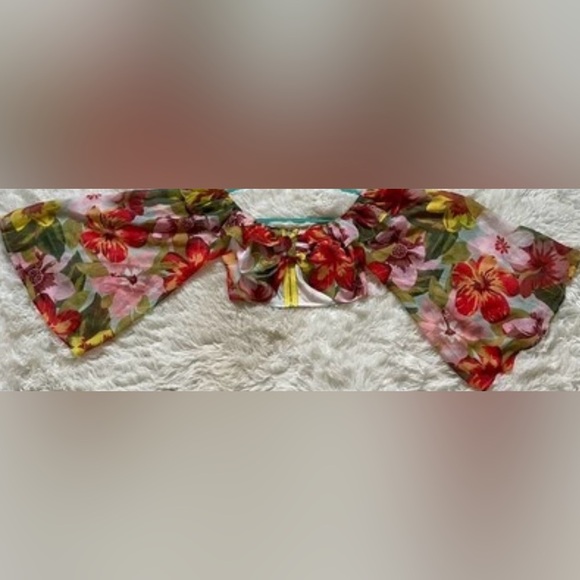 L’atiste Ruffle Statement Blouse Romanticcore Glam Party Top Night Luxe Size M - Picture 5 of 10